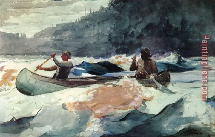 Winslow Homer Shooting The Rapids